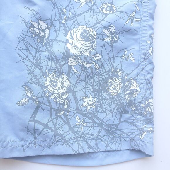 Immersion Research Board Shorts Women 2 Blue Floral 10" Kayak Paddle Swim Beach - Picture 3 of 8